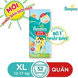 Tã Quần Pampers Điều Hoà Gói Lớn XL52 (12-17kg)