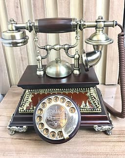 MẪU ĐIỆN THOẠI BÀN TÂN CỔ ĐIỂN  PHÍM DÙNG QUAY TAY (NGHE GỌI  DÙNG SIM DI ĐỘNG)
