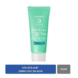 Combo Nước tẩy trang dưỡng trắng Senka All Clear Water Micellar Formula White 230ml + Sữa rửa mặt dành cho da mụn Senka Perfect Whip Acne Care 50g