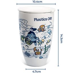 Ly Cao Gốm Sứ Minh Long Có Nắp - Sơn Tinh Thủy Tinh 214890SONN (K3) 0.48L