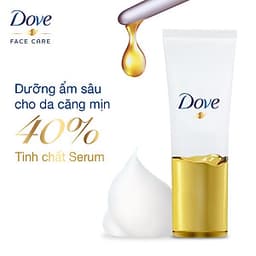 Sữa Rửa Mặt Dove Tinh Chất - Serum Cấp Ẩm Và Cho Da Mềm Mịn 130g