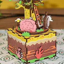Đồ chơi lắp ráp gỗ 3D Mô hình Hộp nhạc Music Box AM41-AM45