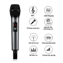 Micro Karaoke không dây Excelvan K18V 01 mic VHF - Hàng Chính Hãng