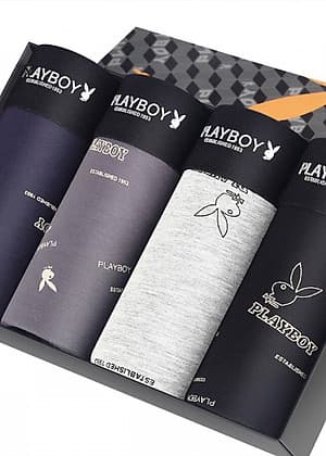 Set 4 Quần Lót Nam Lụa Lạnh Playboy