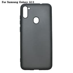Ốp lưng cho Samsung Galaxy A11 chất liệu silicon dẻo màu đen chống sốc