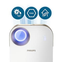 Máy lọc không khí kháng khuẩn trong nhà nhãn hiệu Philips AC4558 Cảm ứng thông minh 4 màu, giám sát và kiểm soát với ứng dụng điện thoại thông minh, loại bỏ vi rút, vi khuẩn - HÀNG NHẬP KHẨU 