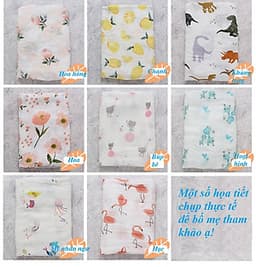 Khăn Tắm Em Bé, Khăn Sợi Tre Kháng Khuẩn Siêu Mềm -Tặng Khẩu Trang (Màu ngẫu nhiên)