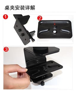 Giá treo màn hình xoay 360 độ - Chân đứng - Tay dài 23 cm, kẹp bàn, hàng nhập khẩu