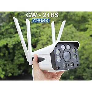 Camera ip wifi ngoài trời Yoosee 218S 4 Râu 8Led Full HD 1080P ( New 2020) - hàng nhập khẩu