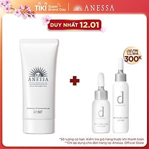 Kem chống nắng dưỡng trắng dạng gel Anessa Whitening UV Sunscreen Gel 90g