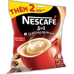 NESCAFÉ 3in1 Cà phê rang xay hòa tan Đậm đà hài hòa (Túi 46 gói x 17g) - Tặng thêm 2 gói