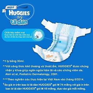 Tã dán sơ sinh Huggies mới (5kg-8kg) - Gói 88 miếng