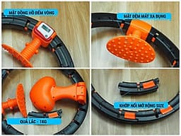 Vòng Lắc Eo Thông Minh Cao Cấp, Vòng Lắc Eo Tập Bụng Có Đồng Hồ Đếm Thông Minh, Chính Hãng miDoctor
