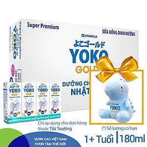 Thùng 48 Hộp Sữa Bột Pha Sẵn Vinamilk Yoko Gold 180ml