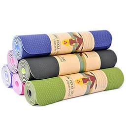 Thảm Tập Yoga 2 Lớp + Gạch Tập Yoga + Bao Đựng Thảm Tập Yoga + Dây Thảm Tập Yoga miDoctor (màu ngẫu nhiên)