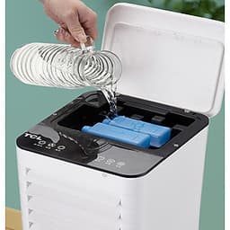 Quạt Điều Hòa Hơi Nước Đá  Có Bánh Xe kèm Điều Khiển Mini 