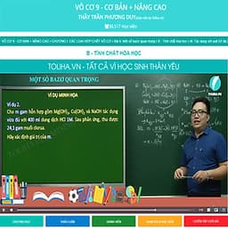 Khóa học HÓA VÔ CƠ 9 - CƠ BẢN + NÂNG CAO thầy Trần Phương Duy- 06 tháng