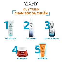Kem Chống Nắng Không Gây Nhờn Rít Không Màu SPF50  Vichy Capital Soleil SPF50 Face Dry Touch (50ml) -100516689