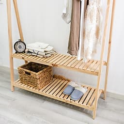 Giá Treo Quần Áo Gỗ 2 Tầng Size L A Hanger 2FL Nội Thất Kiểu Hàn BEYOURs - Gỗ Tự Nhiên