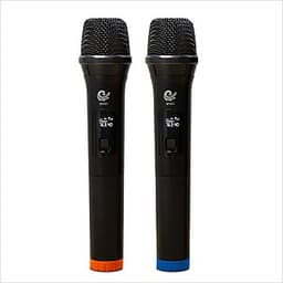 Bộ 2 Micro Karaoke Không Dây Model MV01 Siêu Hay - Kết Nối Xa Tới 35m, Kết Nối Loa Kéo, Amply Bằng Cổng MIC 6. - Hàng Nhập Khẩu