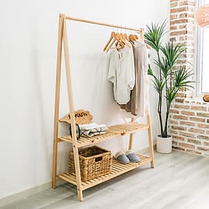 Giá Treo Quần Áo Gỗ 2 Tầng Size L A Hanger 2FL Nội Thất Kiểu Hàn BEYOURs - Gỗ Tự Nhiên