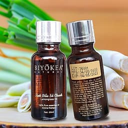 Tinh dầu Sả chanh thiên nhiên Biyokea xông phòng đuổi muỗi, xông khử mùi chai 20ml