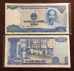 Tờ 20.000 đồng Việt Nam 1991, tiền xưa bao cấp sưu tầm