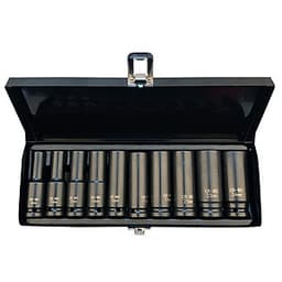 10Pcs Wind Sleeve Pneumatic Sleeve 1/2 Auto Repair Tool Set Iron Box Sleeve