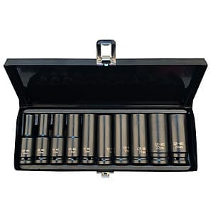 10Pcs Wind Sleeve Pneumatic Sleeve 1/2 Auto Repair Tool Set Iron Box Sleeve