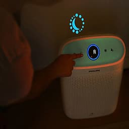 Máy lọc không khí trong nhà Philips AC1216/00 Công suất  50W Chất lượng không khí 4 màu, kết hợp màn hình led hiển thị - Hàng nhập khẩu