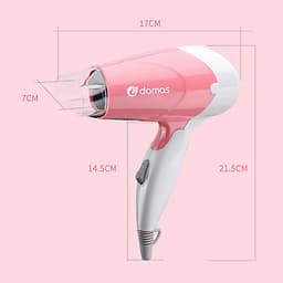 Máy Sấy Tóc Mini Damas JT3377 (Chính Hãng) - Tay cầm gấp gọn tiện dụng, chế độ bảo vệ nguồn điện, tự động ngắt nguồn chống cháy thiết bị