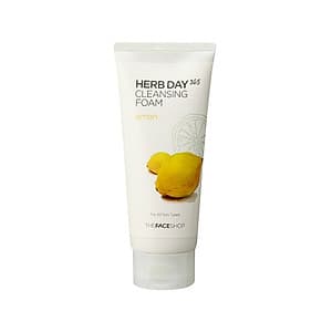 Sữa Rửa Mặt Làm Sáng Da The Face Shop Daily Herbal Lemon Foam Cleanser 170ml