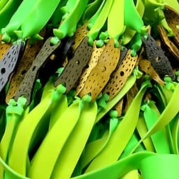 10 Dây Thun Ná Cao Su Loại 2 Lớp Dày 1mm, Màu Ngẫu Nhiên