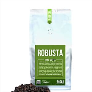 Cà phê Robusta rang xay nguyên chất 500g - The Kaffeine Coffee
