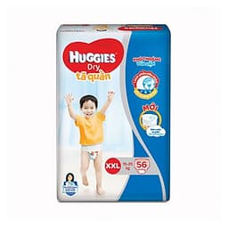Tã quần siêu thấm Huggies Super Jumbo XXL gói 56 miếng