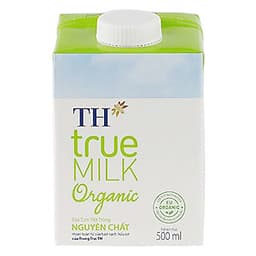 Thùng Sữa Tươi Hữu Cơ TH True Milk Organic (500ml x 12 Hộp)