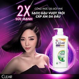 Dầu Gội Sạch Gàu CLEAR Mát Lạnh Bạc Hà (900g)