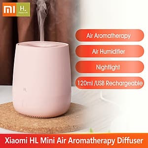 Máy Khuếch Tán Tinh Dầu Kiêm Đèn Ngủ Mini USB Xiaomi HL (120ml)