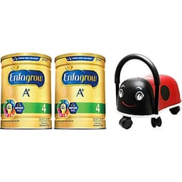 Combo 2 lon sữa bột Enfagrow A+ 4 1.7kg - Tặng xe chòi chân con ong (Màu ngẫu nhiên)