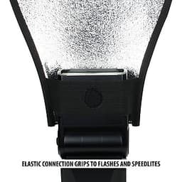 1 Tản Sáng Tay Gấu 2 Mặt Khuếch Tán Ánh Sáng Với Mặt Tráng Bạc Cho Đèn Flash Rời Máy Ảnh DSLR