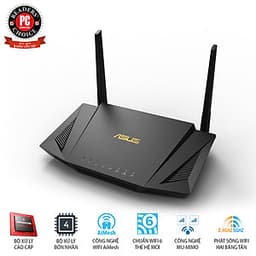 Gaming Router Wifi Asus RT-AX56U AX1800 WiFi 6 Băng Tần Kép AiMesh AiProtection MU-MIMO OFDMA - Hàng Chính Hãng 
