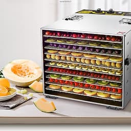 Máy sấy thực phẩm 10 khay bằng inox