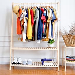 Giá Treo Quần Áo Gỗ 2 Tầng Size L A Hanger 2FL Nội Thất Kiểu Hàn BEYOURs - Gỗ Tự Nhiên