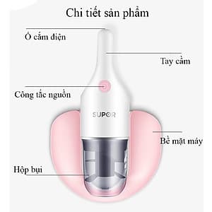[Chính hãng]  Máy hút bụi chân không Supor sử dụng màng lọc Hepa loại bỏ vi khuẩn và bụi bẩn [ Dành cho ga giường, salon, ô tô]