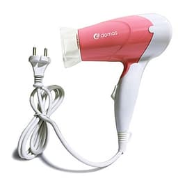 Máy Sấy Tóc Mini Damas JT3377 (Chính Hãng) - Tay cầm gấp gọn tiện dụng, chế độ bảo vệ nguồn điện, tự động ngắt nguồn chống cháy thiết bị