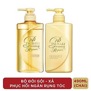 Bộ Đôi TSUBAKI Phục Hồi Ngăn Rụng Tóc (490ml/chai)