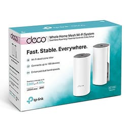 Bộ Phát Wifi Mesh Băng Tần Kép TP-Link Deco E4 AC1200 MU-MIMO (2-pack) - Hàng Chính Hãng