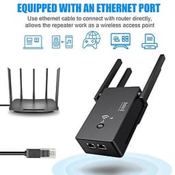 1200Mbps Wifi Repeater 802.11 AP Router Extender Signal Booster Range
