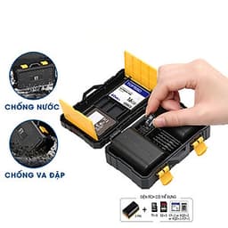 Hộp đựng thẻ nhớ, pin máy ảnh chống va đập chống nước