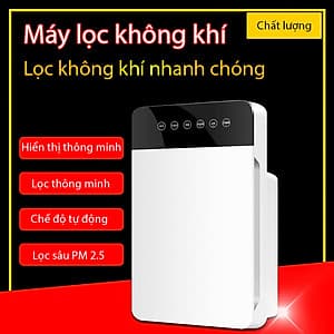 Máy lọc không khí XSQ-KJ-01 có màn hình hiển thị trừ khử các mùi hăng mùi hôi nhanh chóng chế độ tự động tạo ion lọc không khí hiệu quả lọc sâu PM 2.5 thích hợp cho mọi gia đình - Hàng nhập khẩu